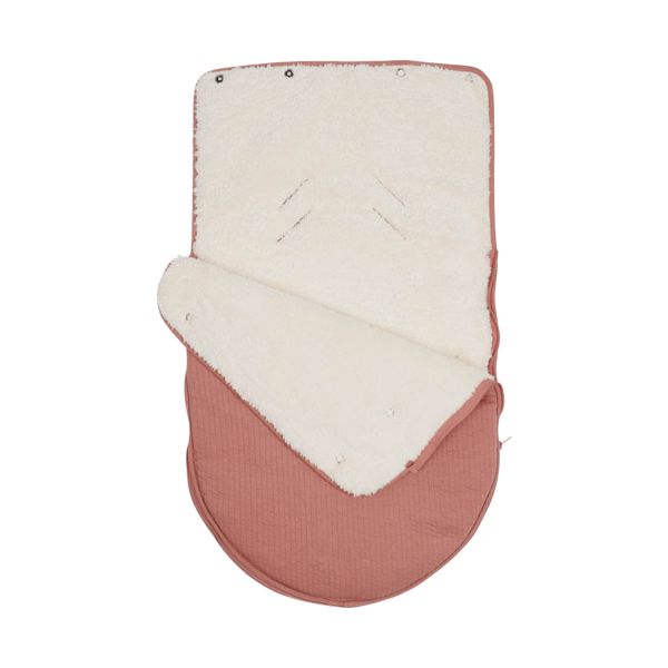 Little Dutch Pure Autostoel Voetenzak Blush Roze