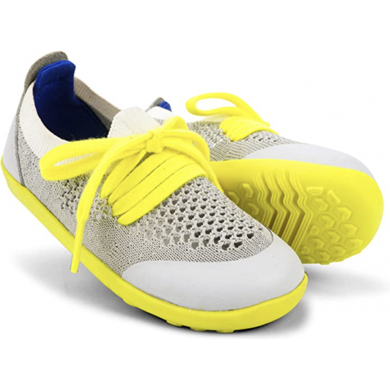 Bobux Bobux I-Walk Play Knit gris blanc et jaune