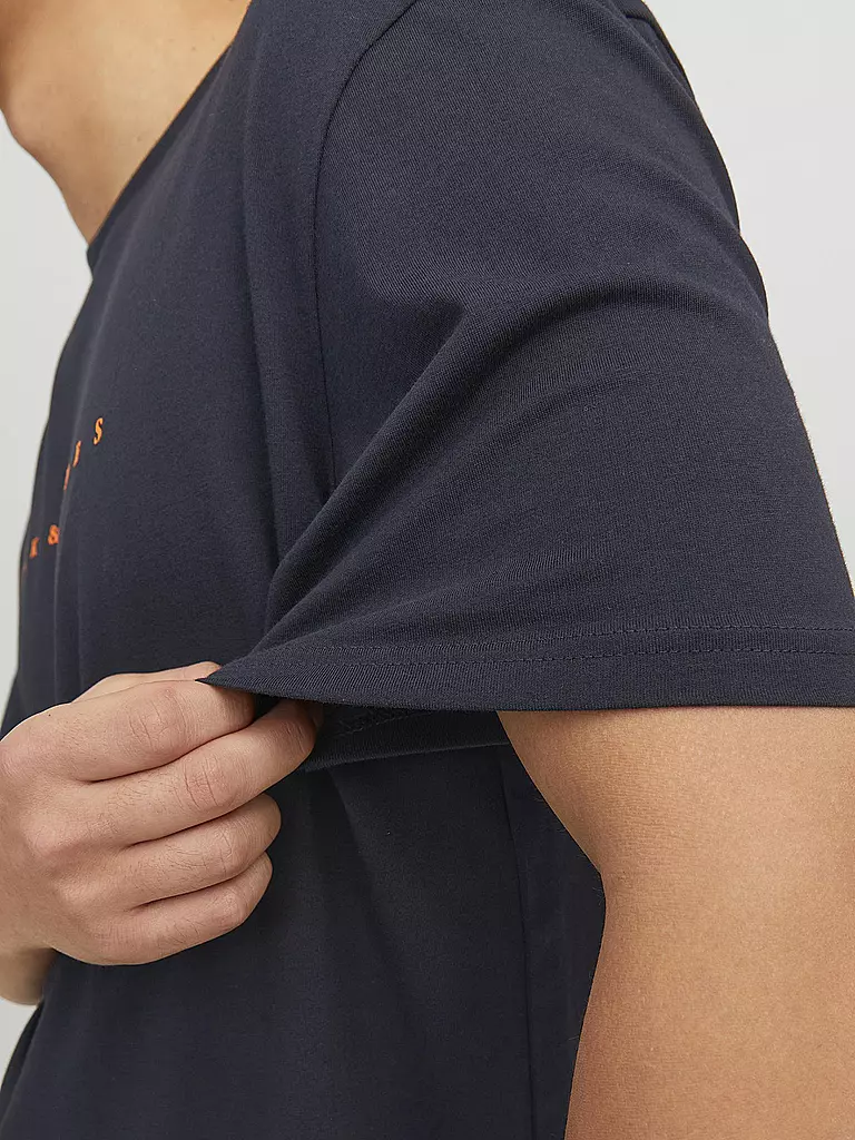 JACK & JONES T-Shirt JJESTAR dunkelblau