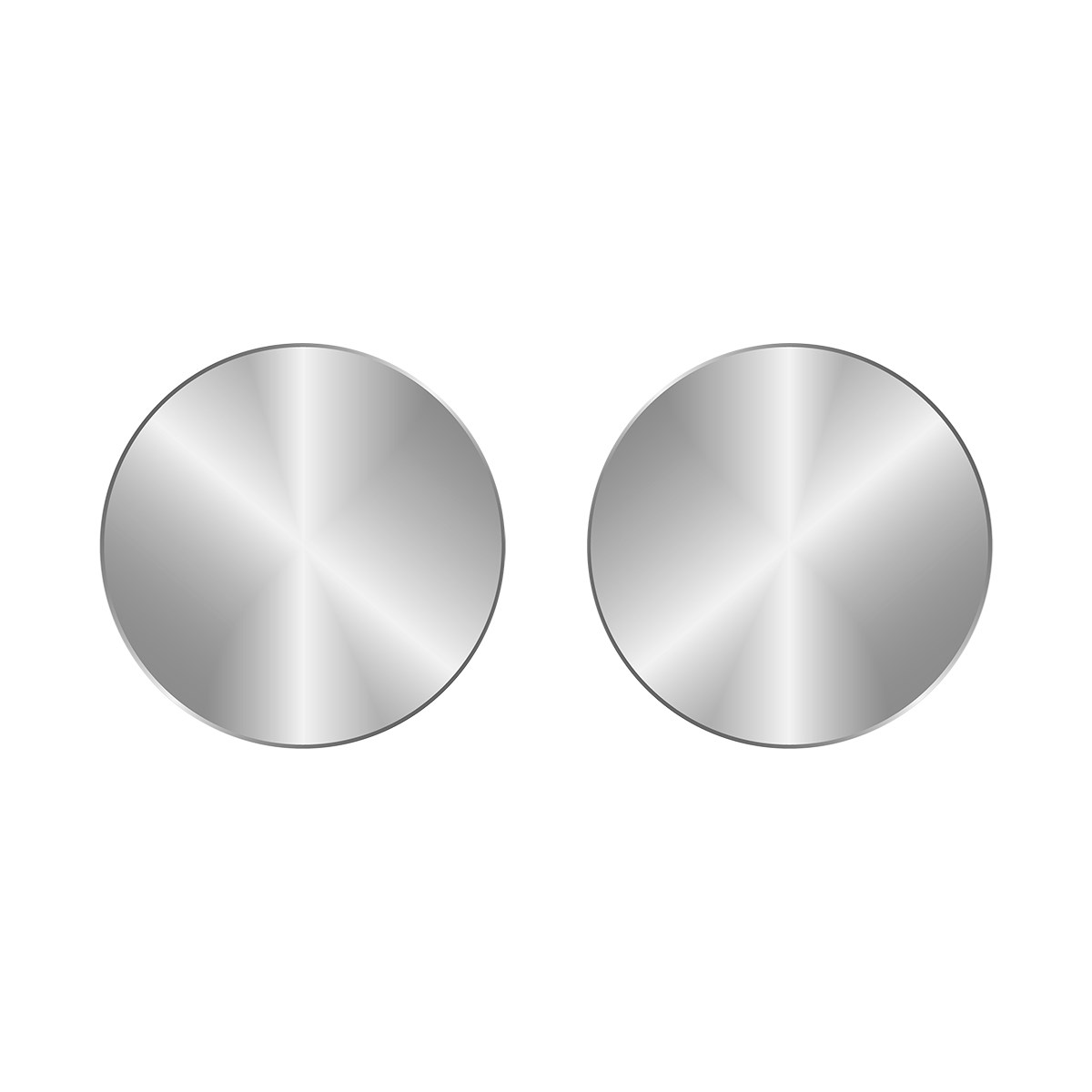 Boucles d'oreilles disque acier 7MM