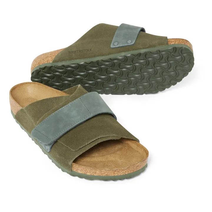 BIRKENSTOCK Sandales Kyoto Chaussant Normal | Vert kaki