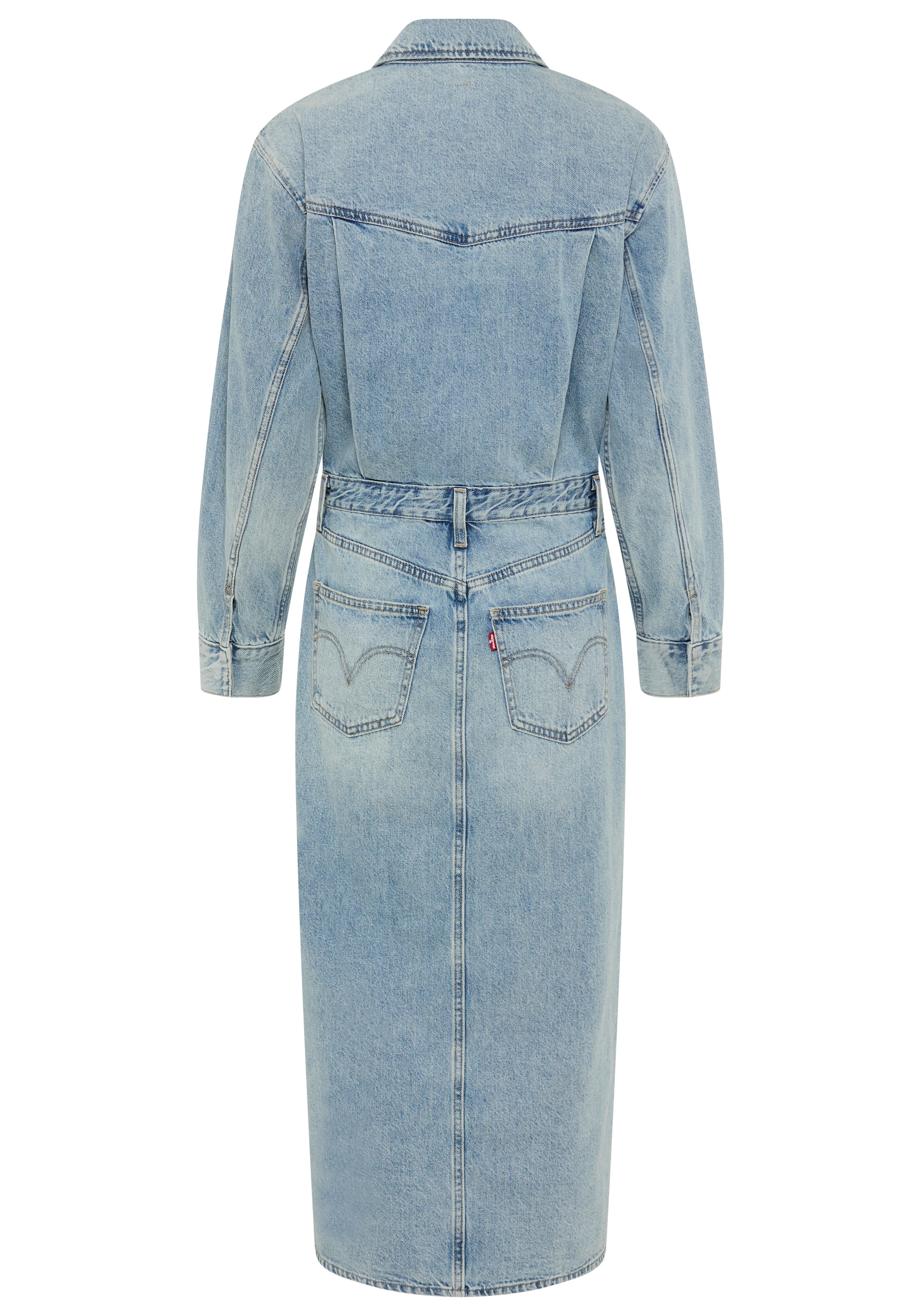 Levi's® Jeanskleid »WESTERN DENIM MID« Denim-Midi-Hemdkleid