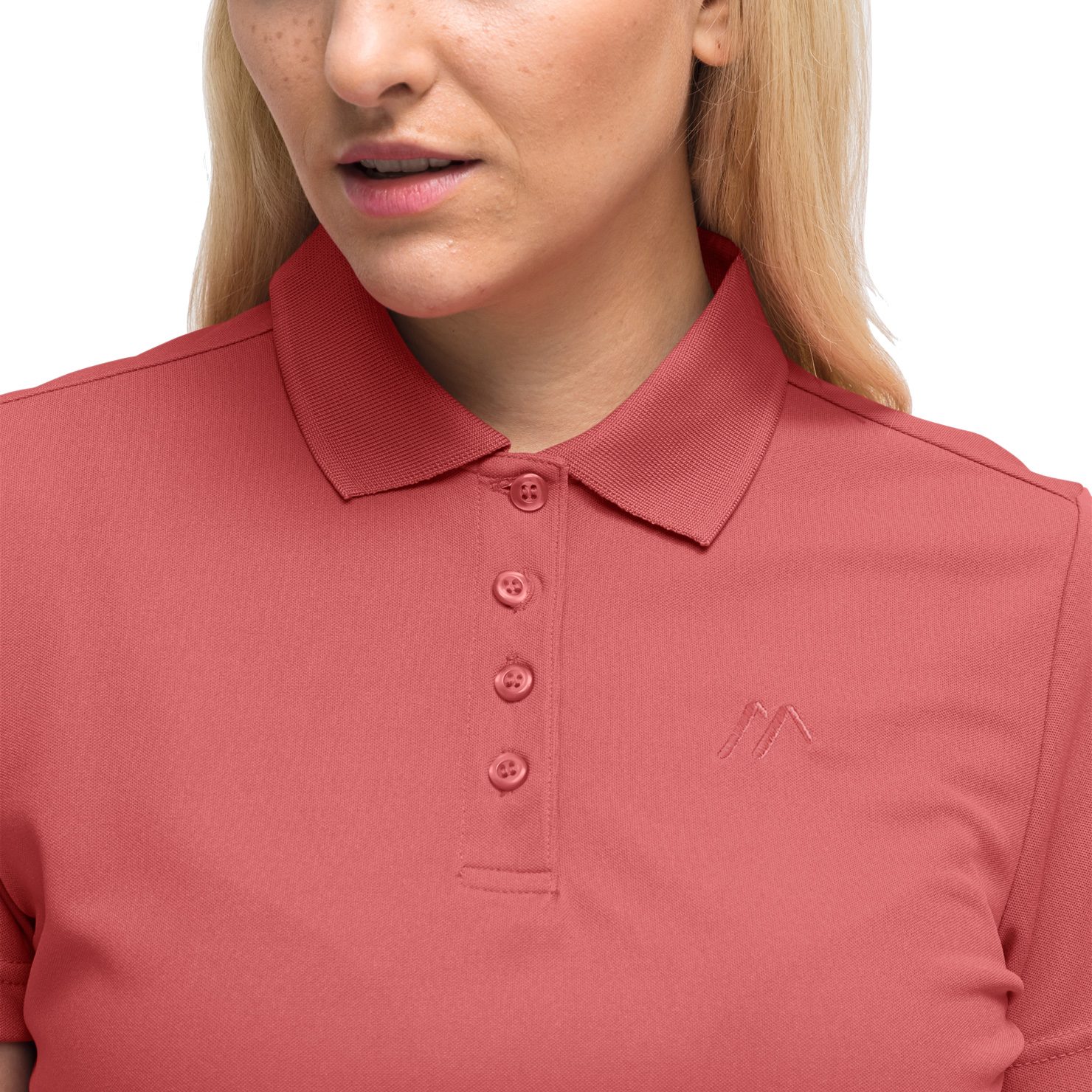 Maier Sports Ulrike Poloshirt Damen red orcher