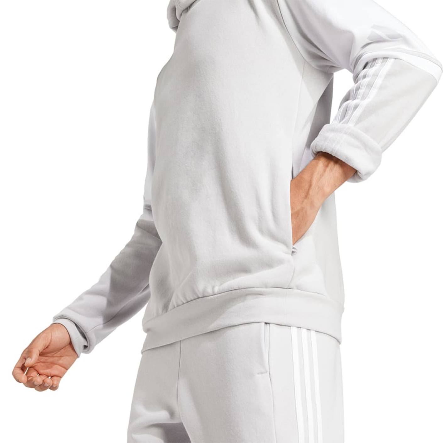 adidas Squadra 25 Sweat Hooded Trainingspak Lichtgrijs Wit