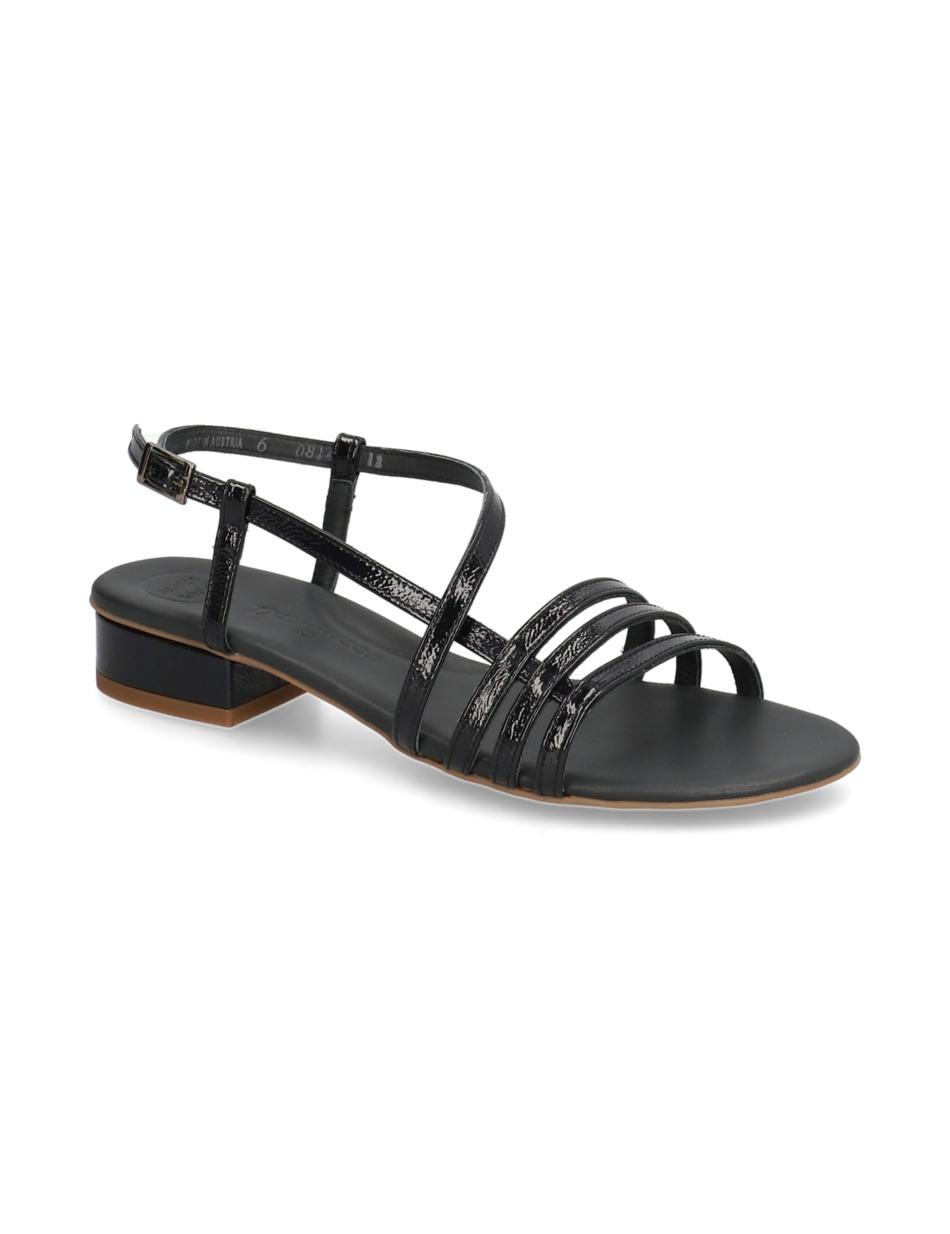 Lackleder Sandale