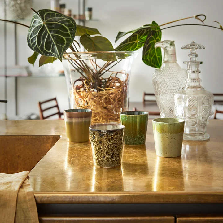 HKliving - 70's Kaffeebecher, moss