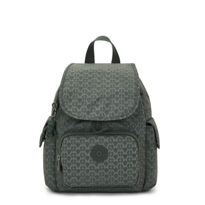 Petit sac à dos City Pack Mini 29 cm Sign Green Embosse