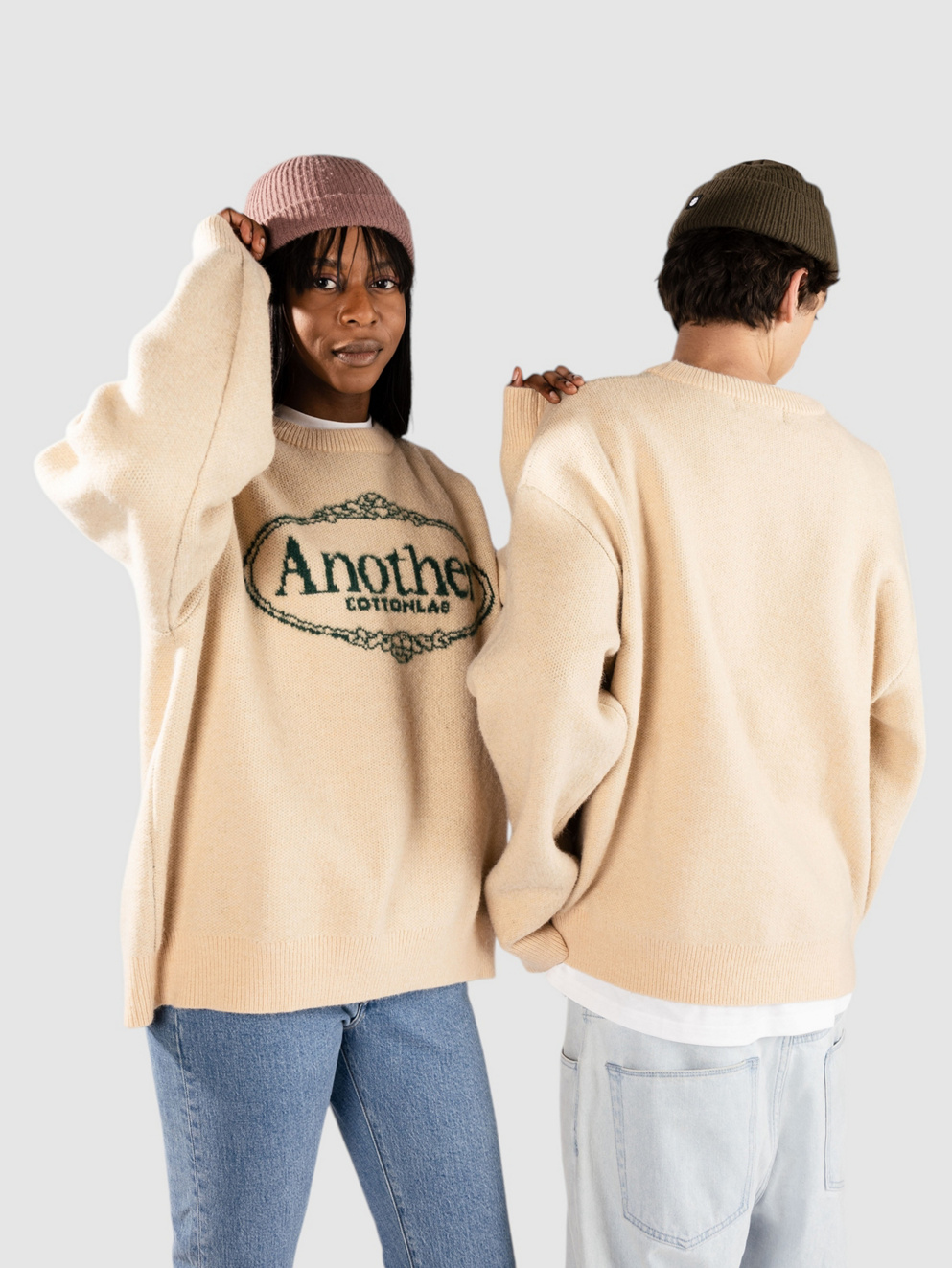 Another Cotton Lab Royal Chest Print Pullover off white