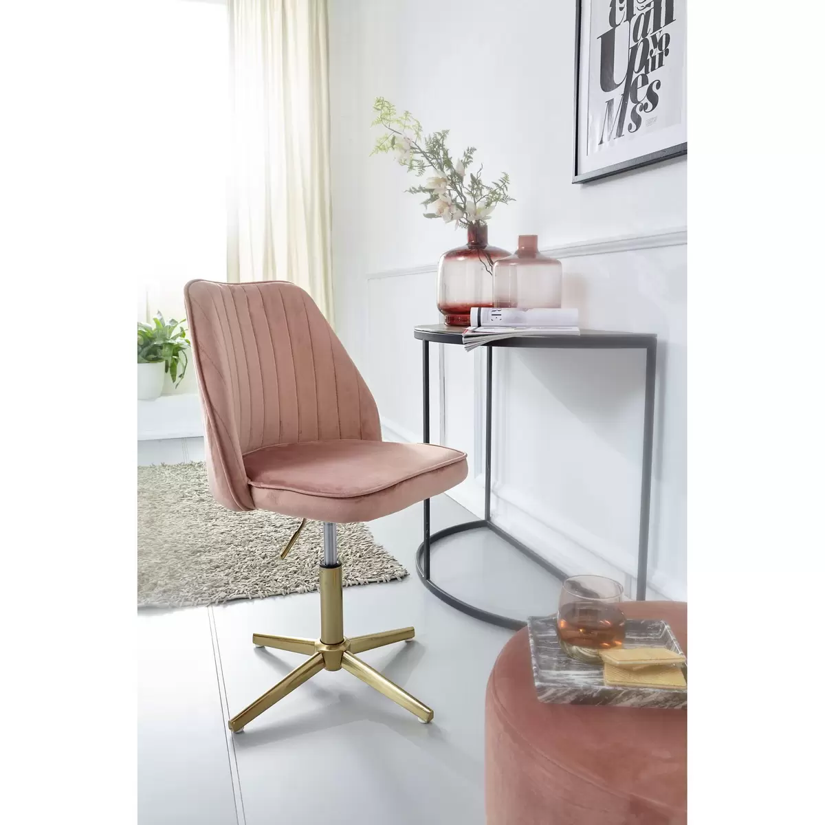 Bürostuhl Cannes Rosa