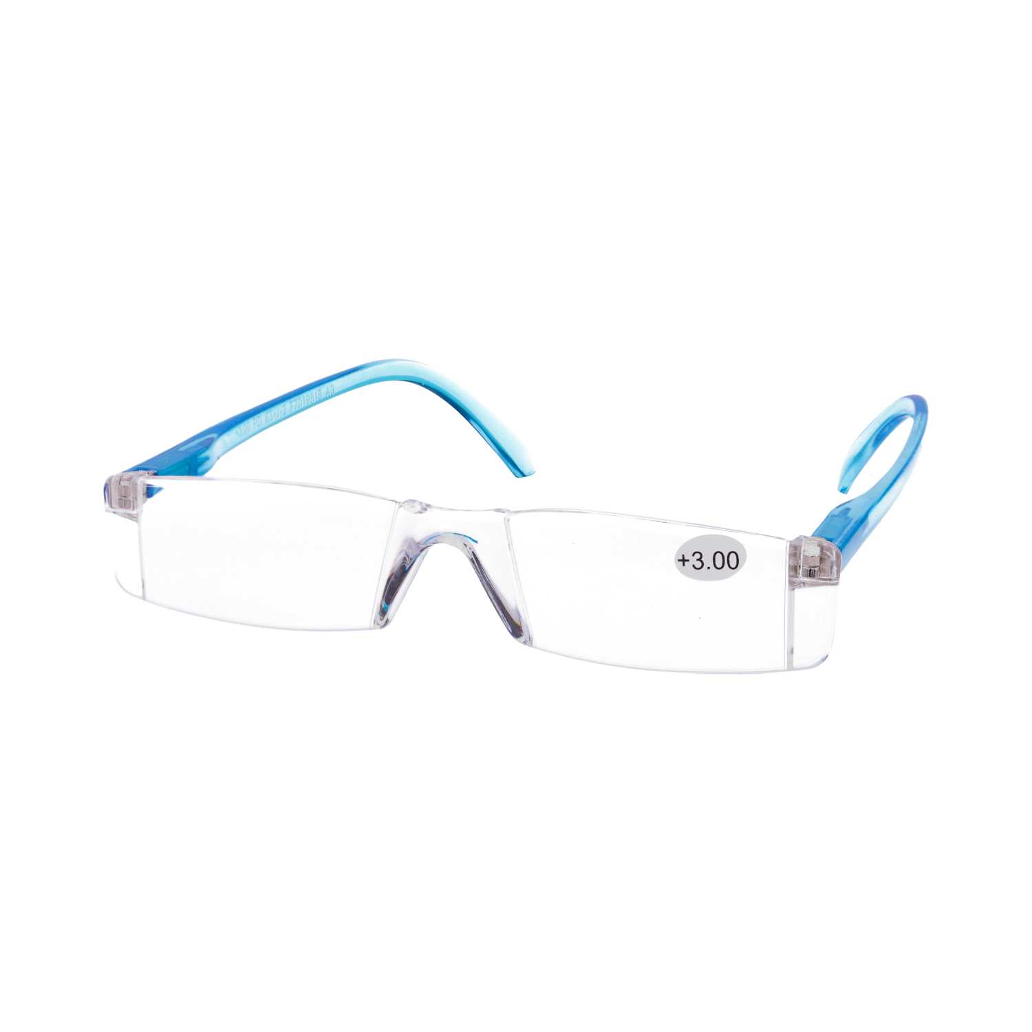 Star Optic Lesehilfe MD7 aus Kunststoff +3,0 Dioptrien klar türkis