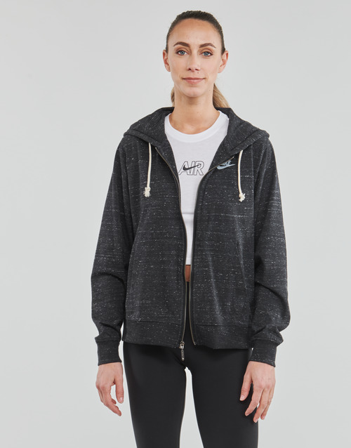 Nike - Full-Zip Hoodie - BLACK/WHITE