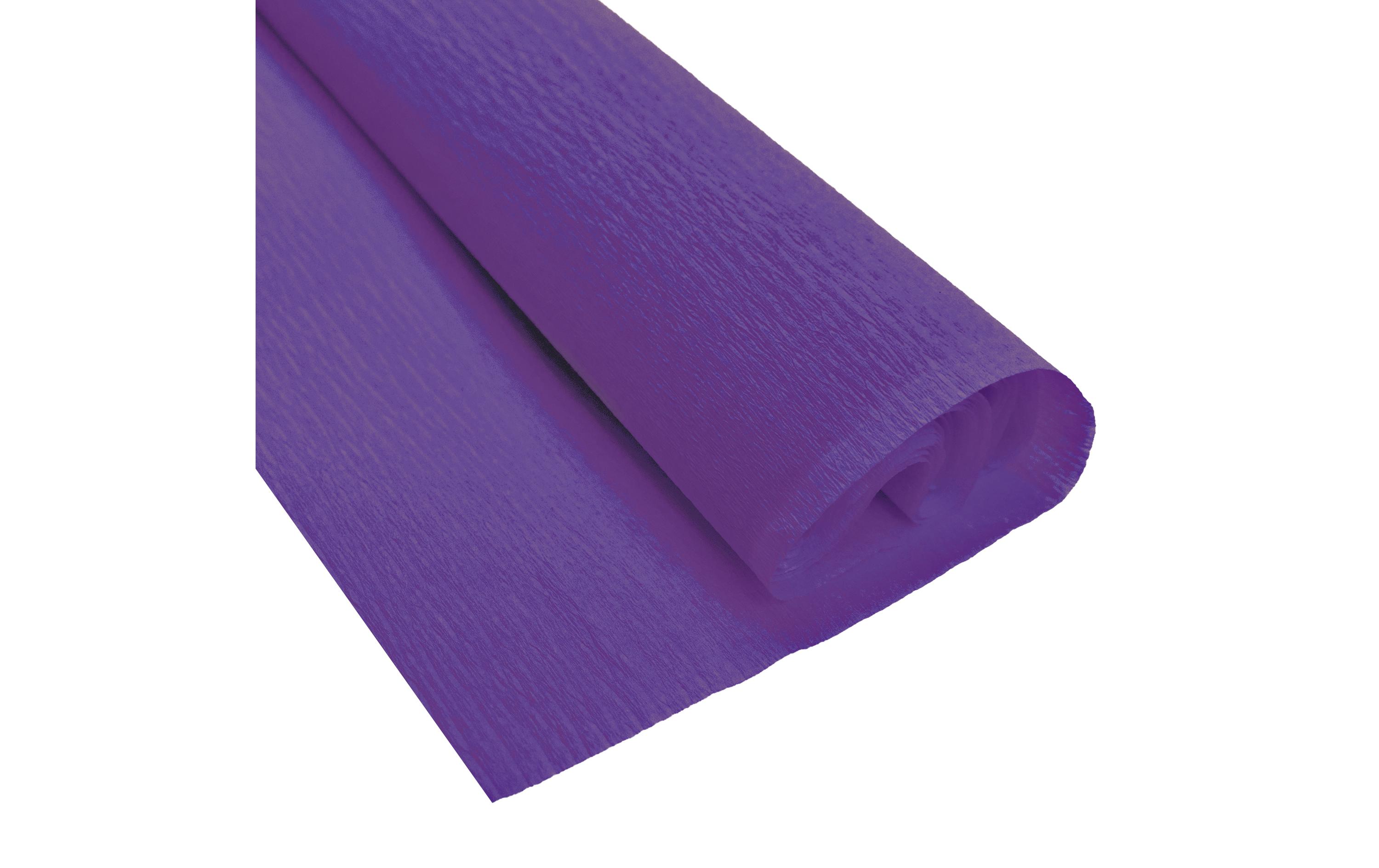 Krepppapier 50 cm x 2.5 m, 32 g/m², DunkelviolettBastelkrepp auf der Rolle