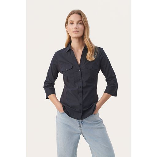 Part Two CortniaPW Skjorte, Dark Navy, 44