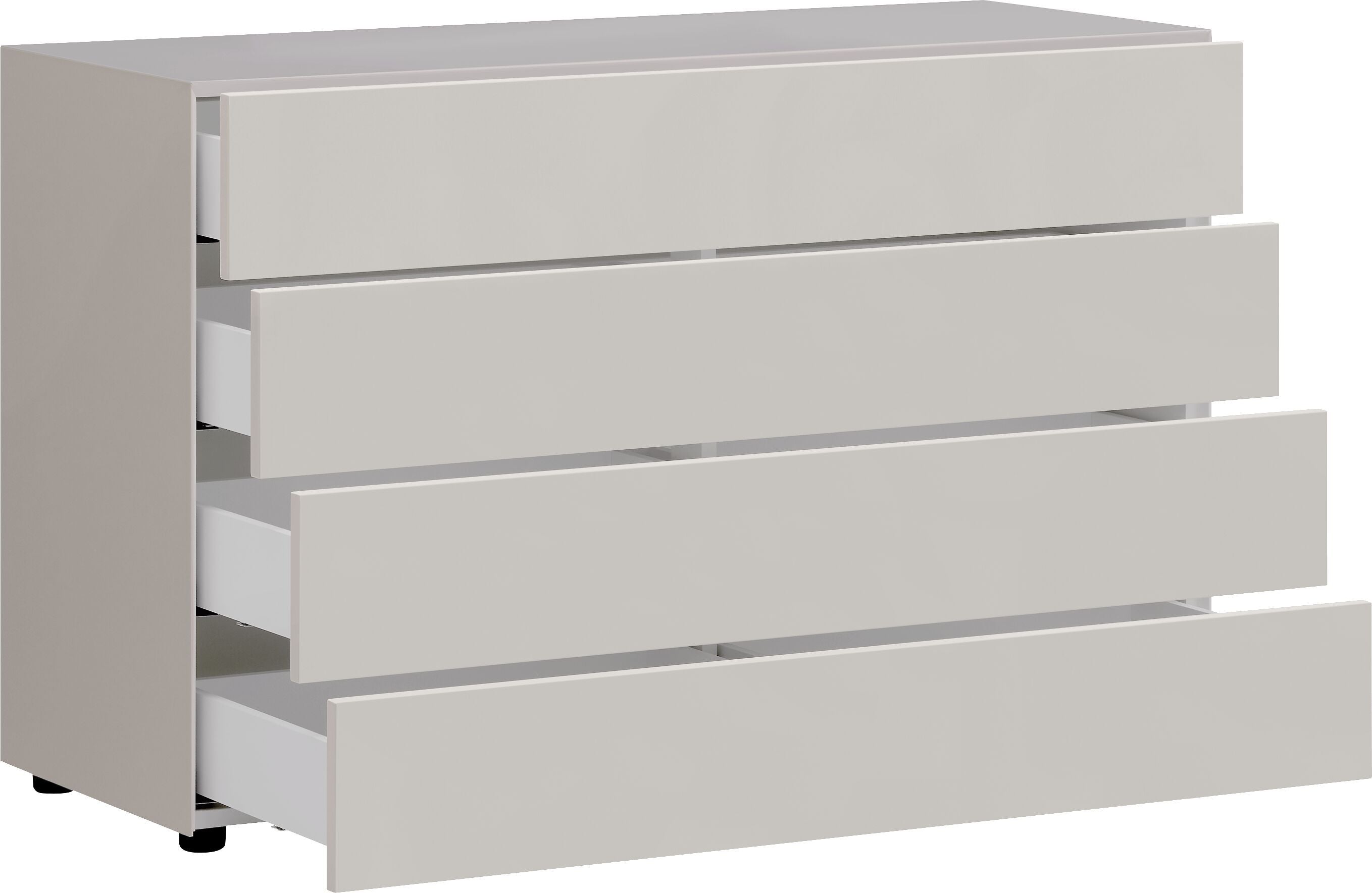 LUX Kommode - Taupe / B: 120.0 cm x T: 46.0 cm x H: 74.5 cm