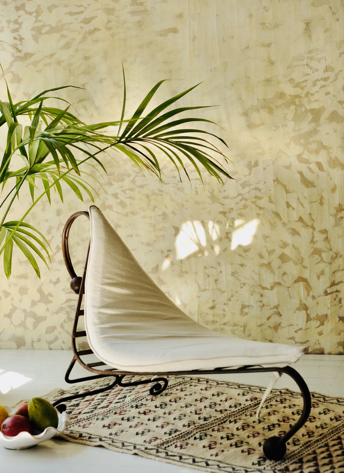 Lazy-Lounger 'Voile' mit Kissen, rostbraun, T 90 oder 116 cm, B 50 cm, H 96 oder 70 cm von fischer's lagerhaus