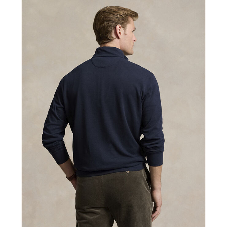 Polo Ralph Lauren Luxury Jersey Quarter-Zip Pullover Aviator navy