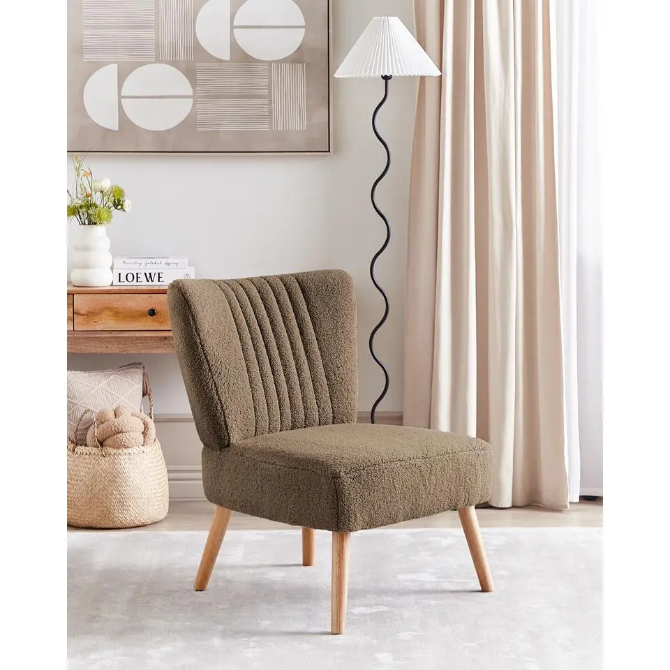 VAASA - Fauteuil - Bruin - Polyester