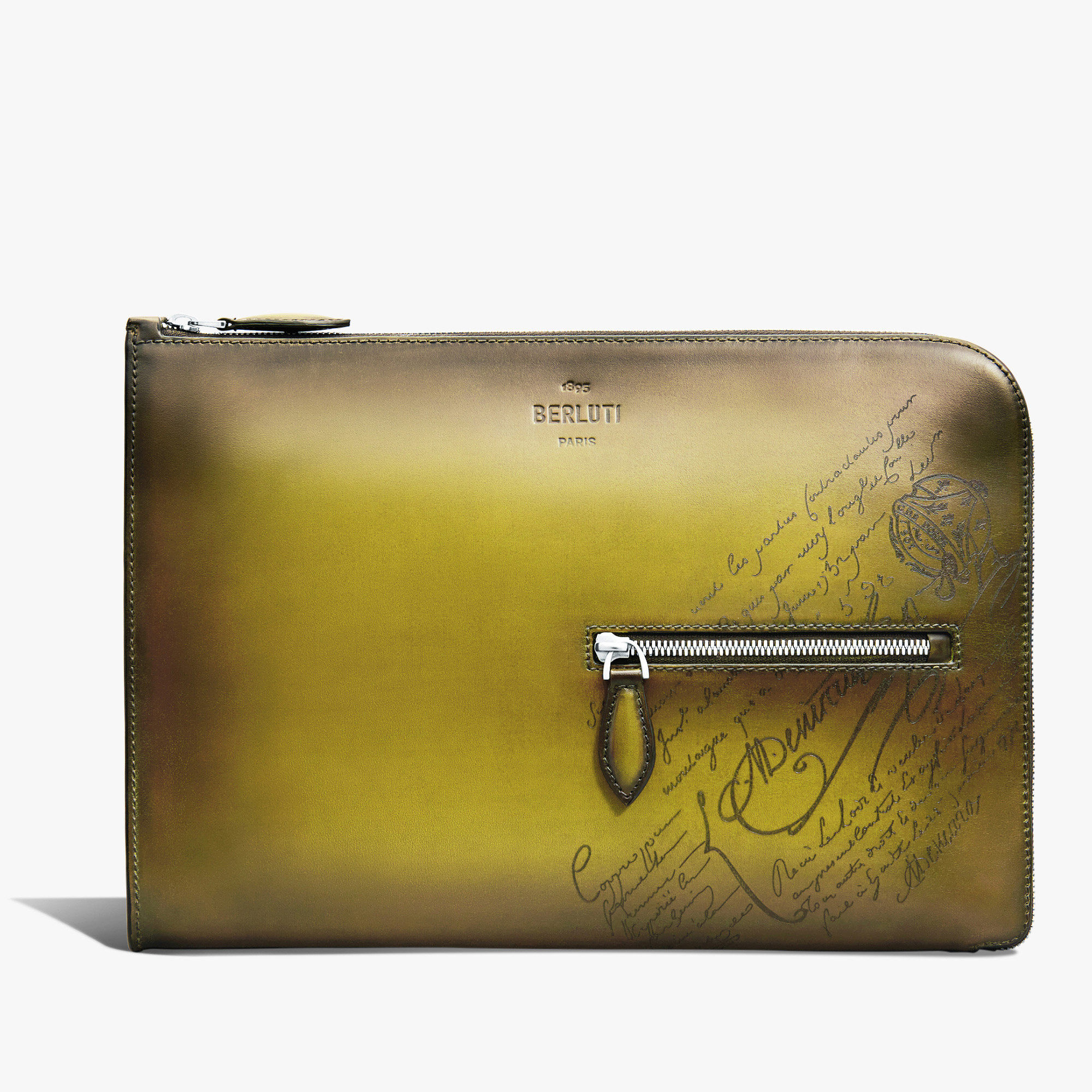 Pochette Nino Tgm En Cuir Scritto