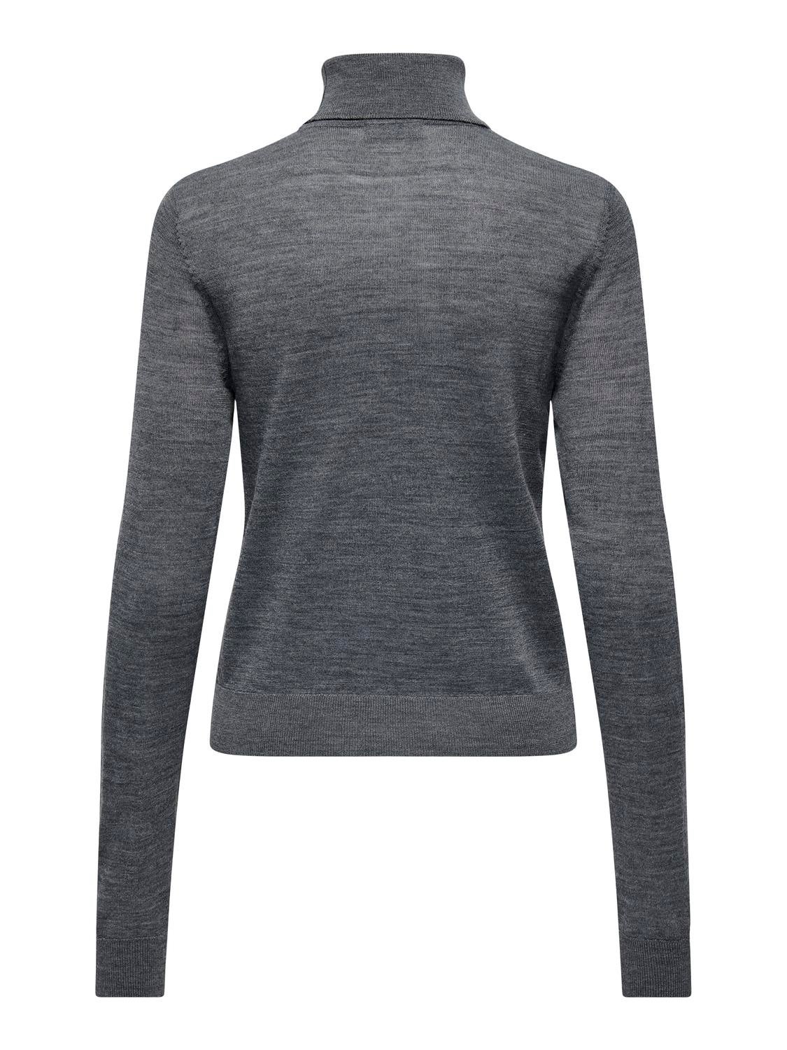JDYPACIFIC Strickpullover Dark Grey Melange