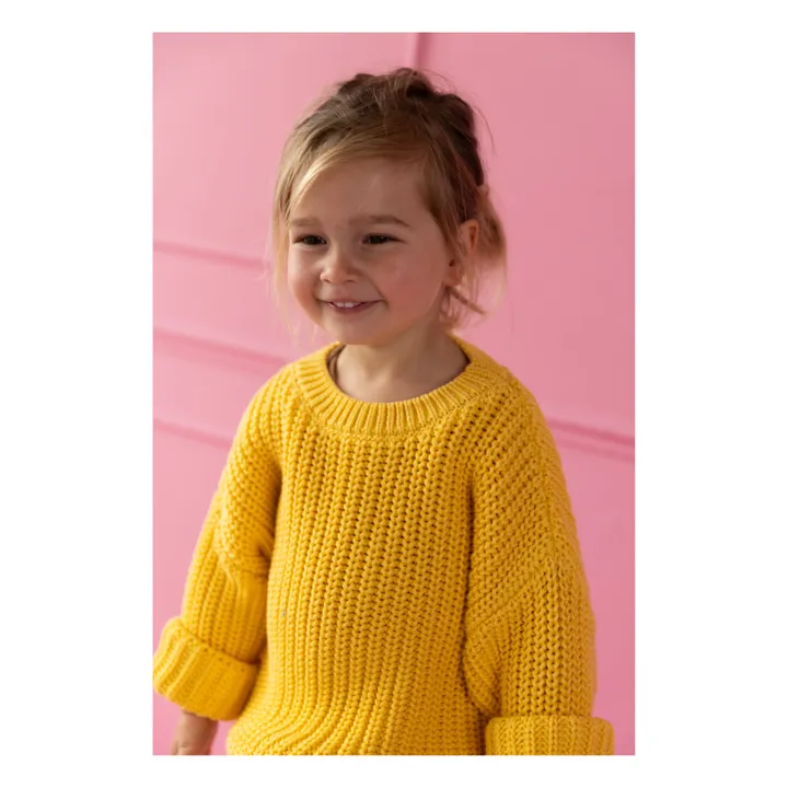 Yuki Pull Chunky Coton Bio | Jaune