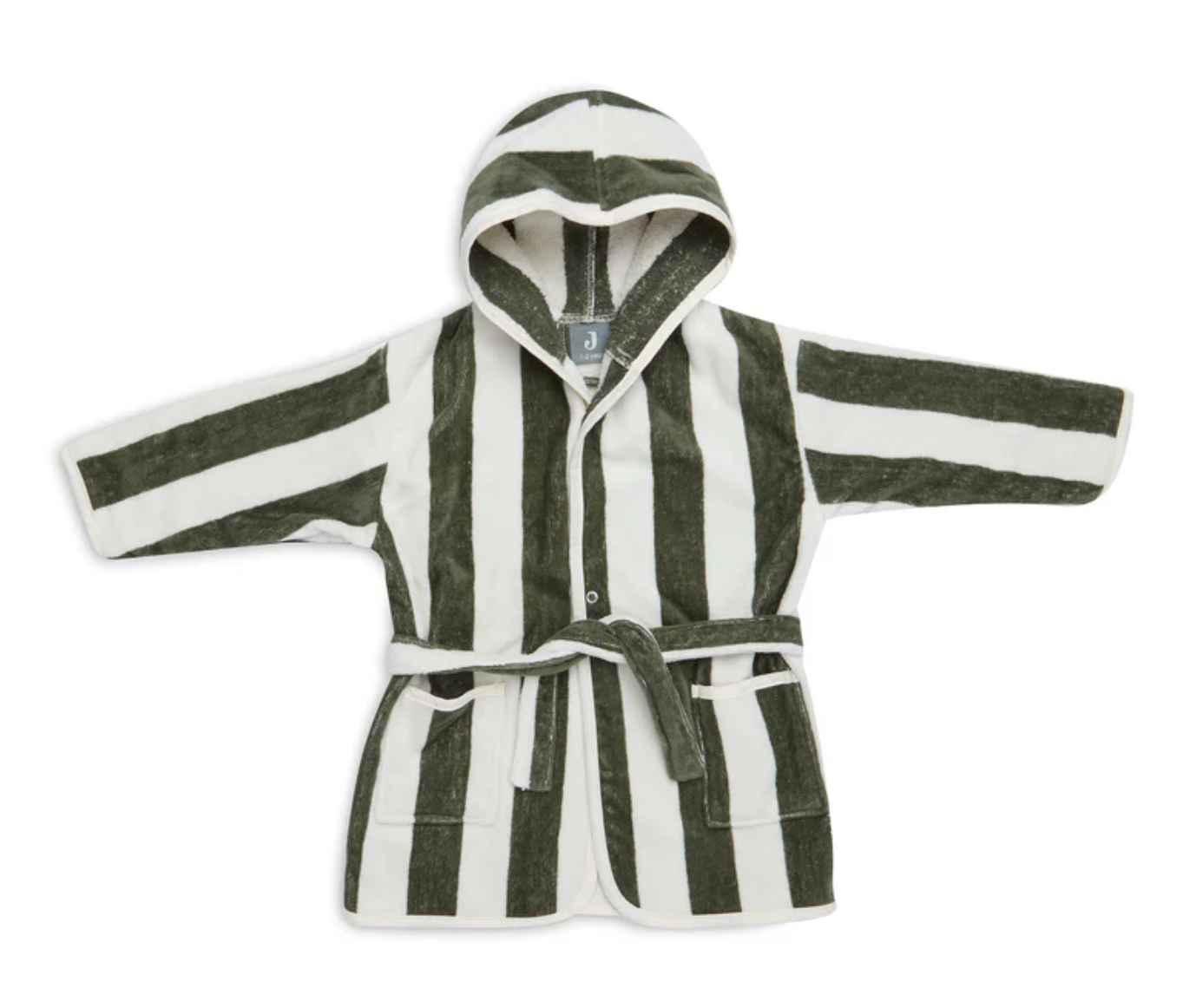 Jollein Jollein badjas 3-4 jaar Stripe Terry Olive green