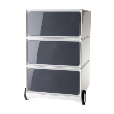Caisson de bureau mobile EASYBOX - 3 tiroirs - Anthracite