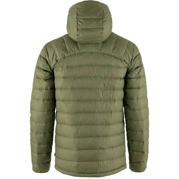 Doudoune randonnée FJALLRAVEN EXPEDITION PACK DOWN HOODIE M GREEN - MUSTARD YELLOW