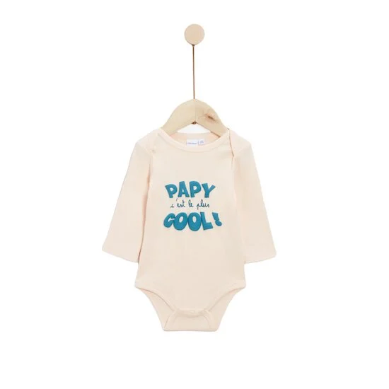 Body Annonce de Grossesse à Papy   Rose        de               P'tit bisou