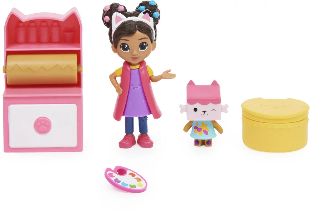 GABBY ET LA MAISON MAGIQUE - PACK 2 FIGURINES ET ACCESSOIRES STUDIO D'ART