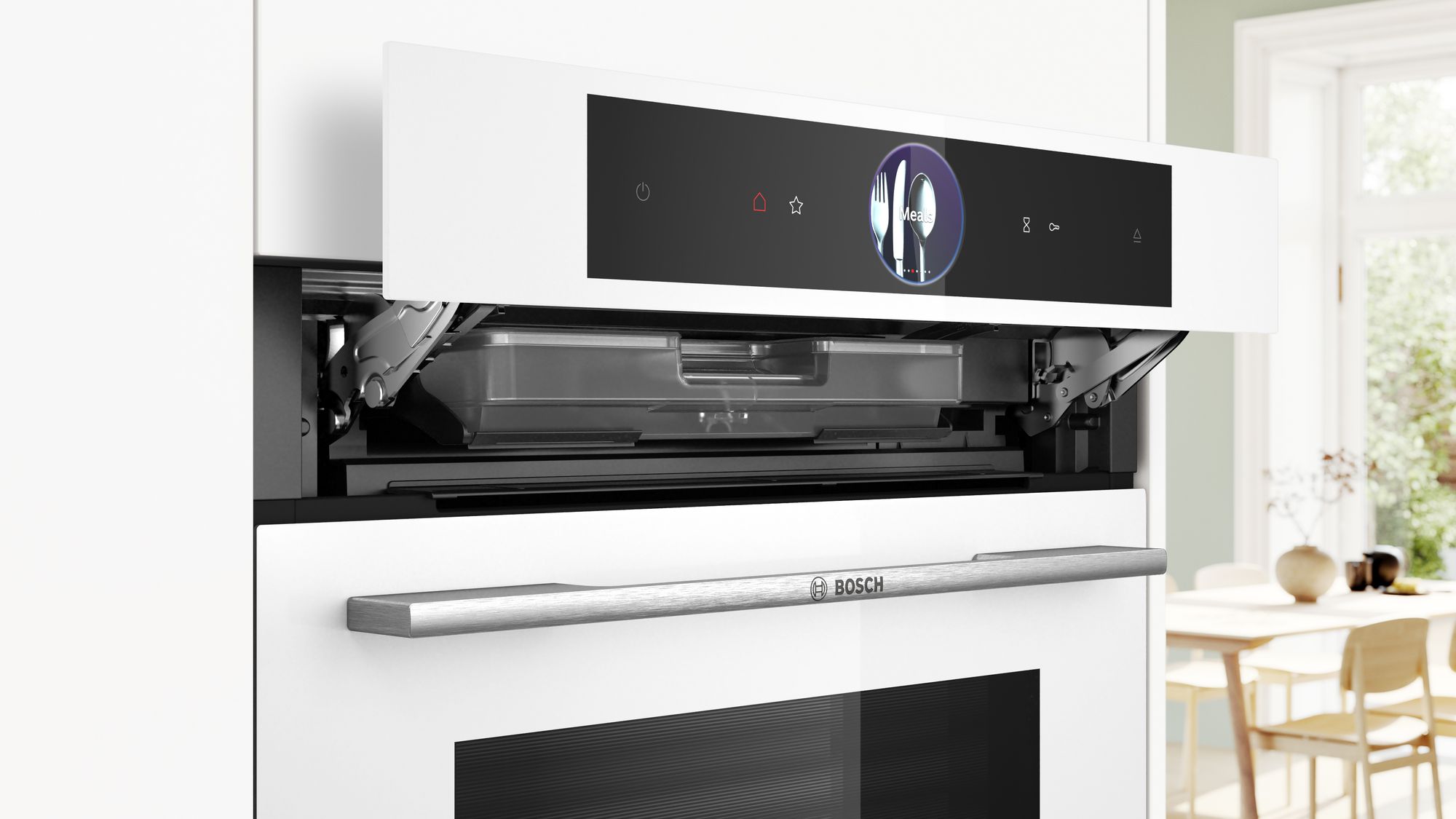Forno a vapor Série 8, 60 x 60 cm, branco, HSG7361W1