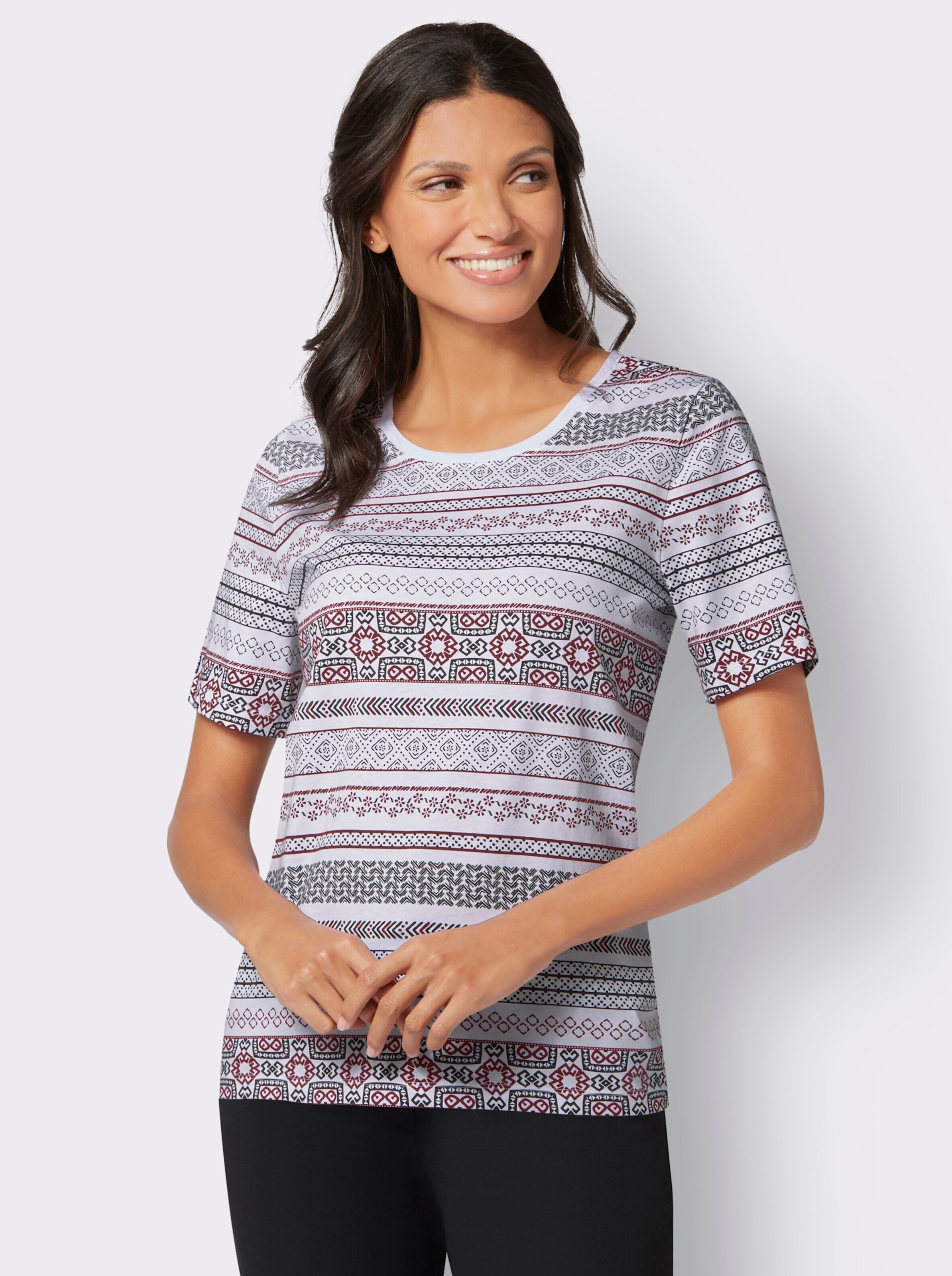 Rundhals-Shirt