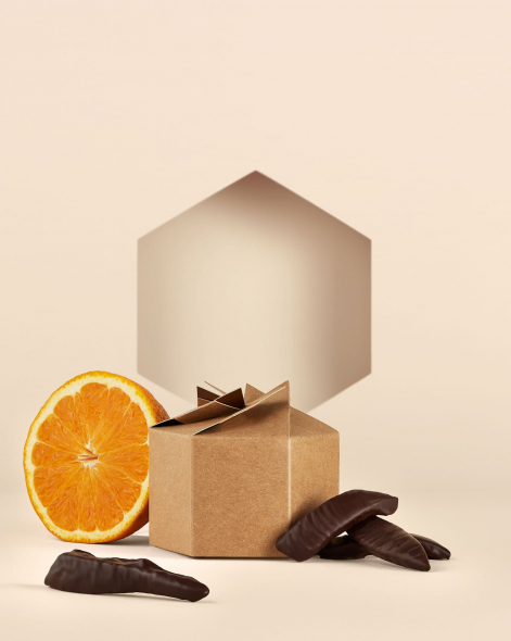 Oranges confites de Soveria au Chocolat Noir 75% | Le Chocolat Alain Ducasse 150g