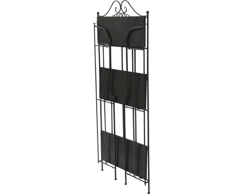 Siena Garden Prato ijzeren mozaïek bloemenplank, B 29 H 143 cm, zwart