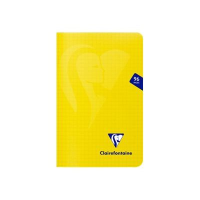 Clairefontaine Mimesys - Carnet polypro 11 x 17 cm - 96 pages - petits carreaux (5x5 mm) - disponible dans différentes couleurs