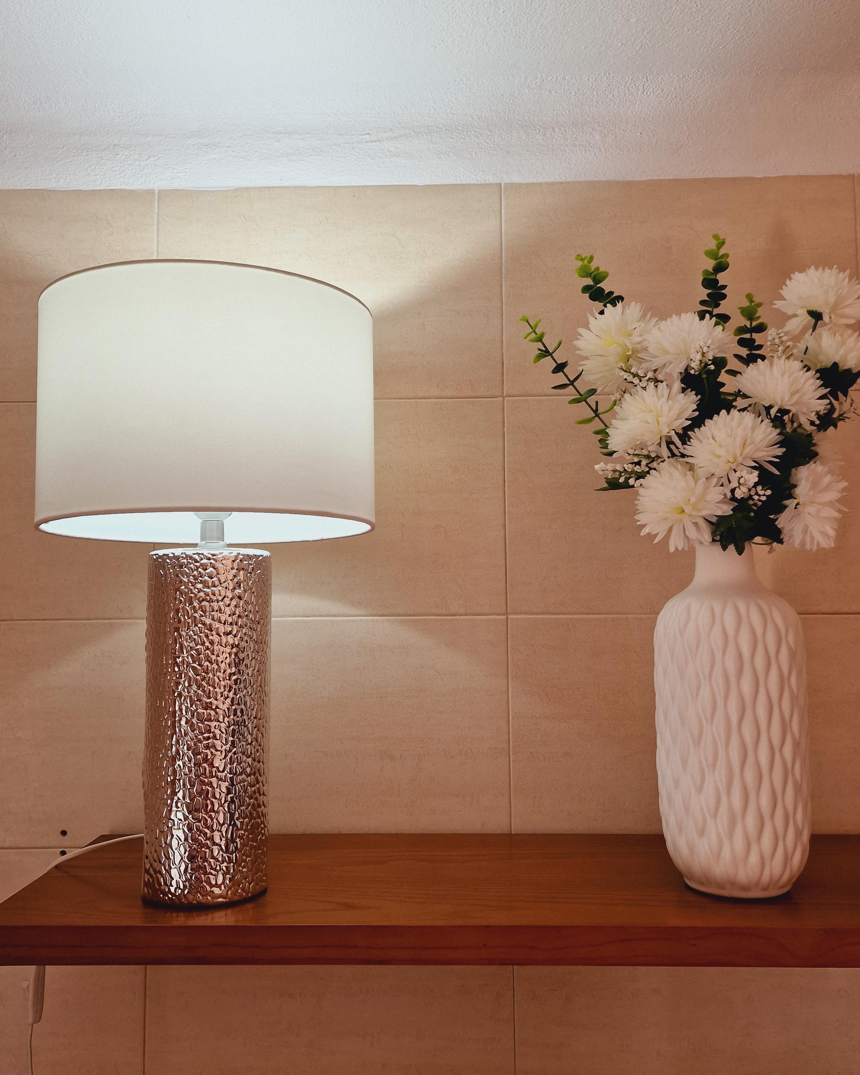 Decoratieve vaas EMAR Steengoed 31 cm Wit