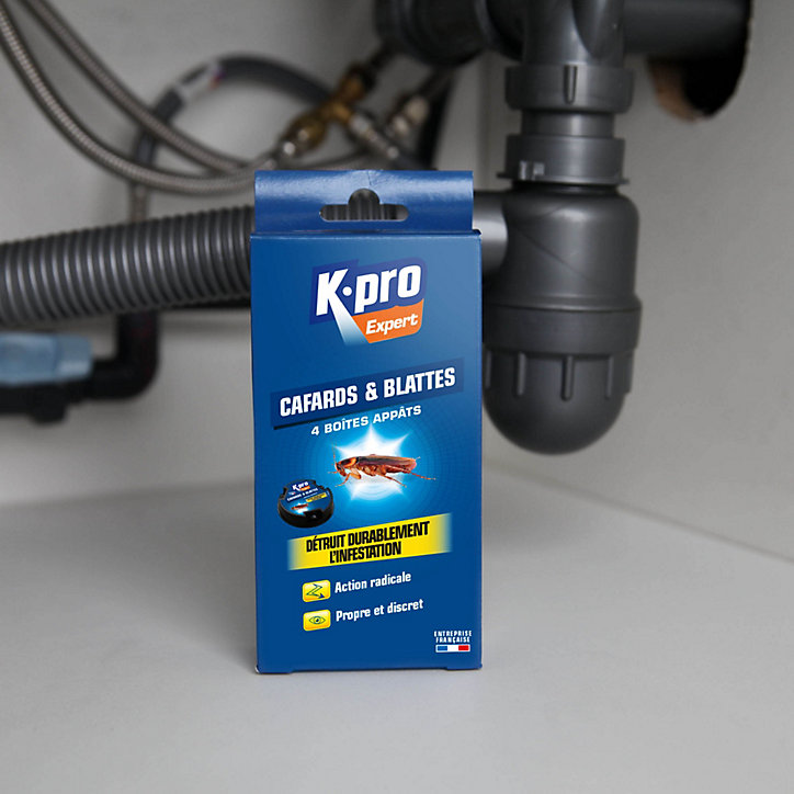 Lot 4 boîtes appâts cafards & blattes Kapo Expert