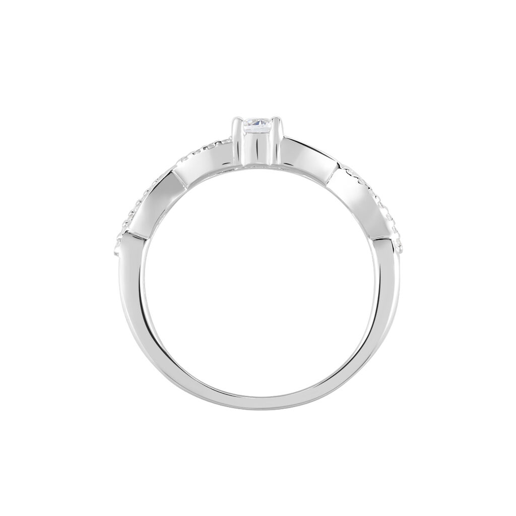 Bague Phoebus Argent Blanc Oxyde De Zirconium