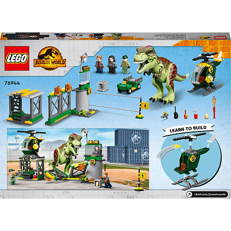 LEGO® Jurassic World T. rex på dinosaurflugt 76944