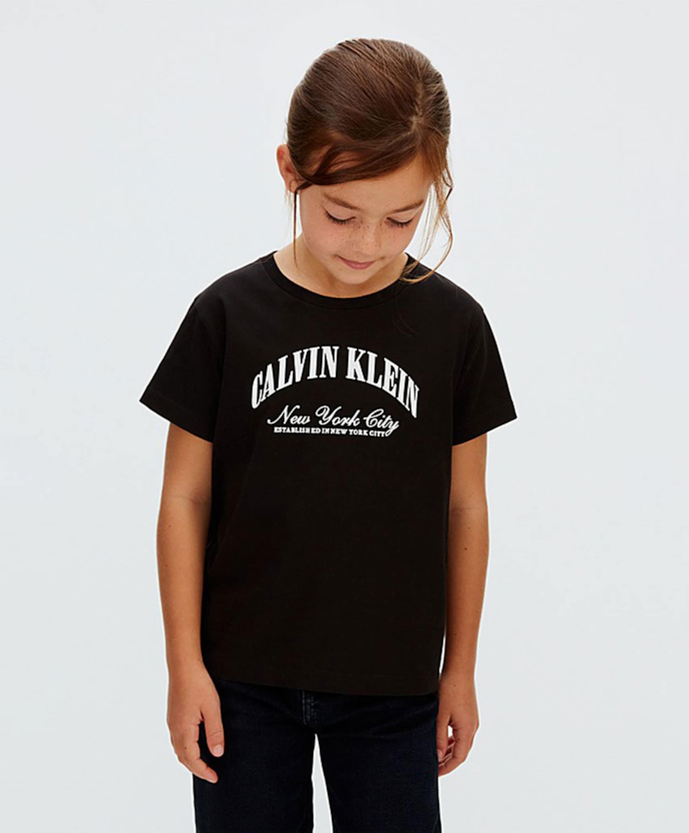 Calvin Klein Meisjes T-shirt zwart