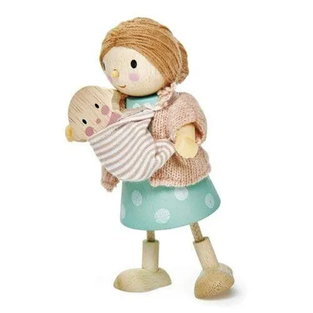 tender leaf toys Mrs Goodwood & Baby für Puppenhaus