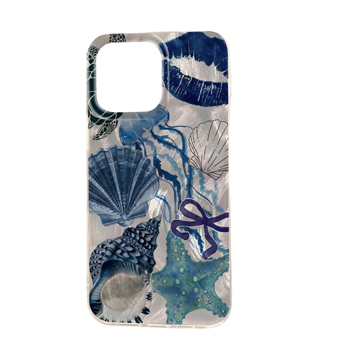 iPhone 16 Pro Hybrid Hardcase Hülle TPU Bumper   Kunststoff Rückseite - Muscheln