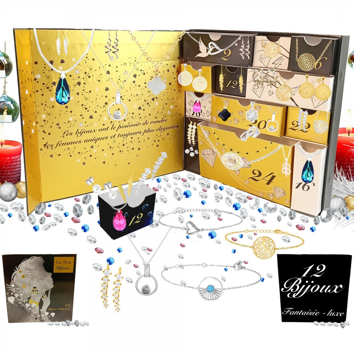 Calendrier de l'avent SC Crystal - 12 bijoux