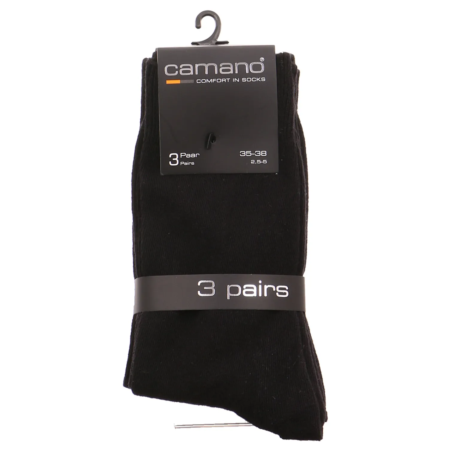 CAMANO Freizeitsocken Schwarz Textil