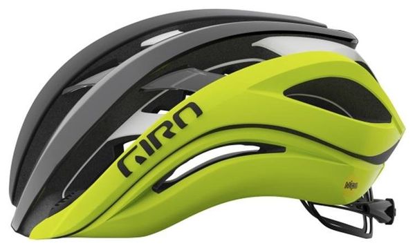 Casque Giro Aether Spherical MIPS Noir / Jaune Fluo Mat