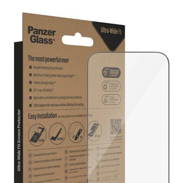 PanzerGlass - Skærmbeskyttelse Apple iPhone 14 Pro - Ultra-Wide Fit