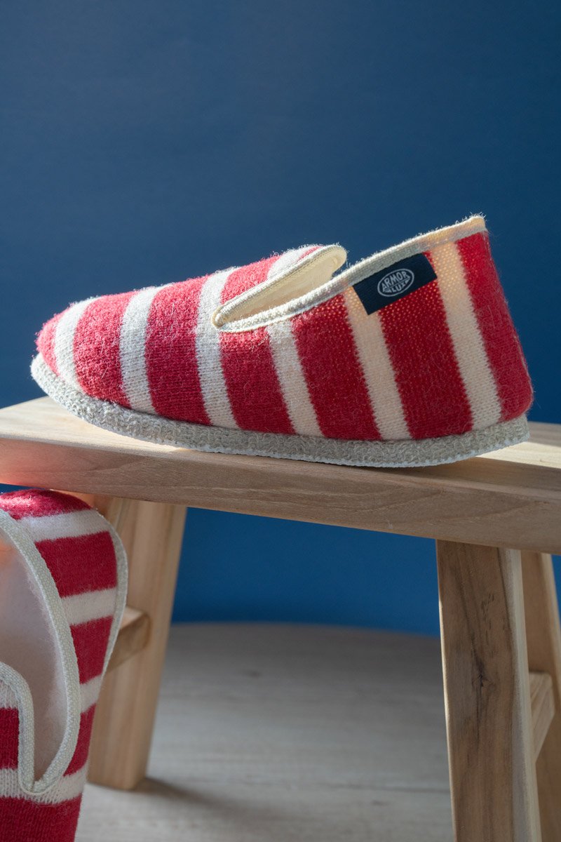 Chaussons rayés 