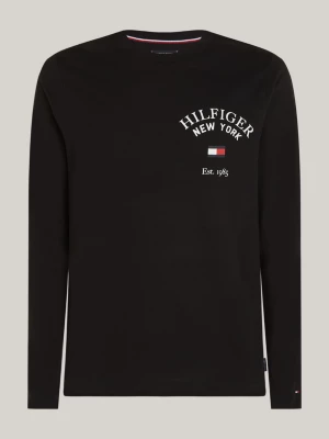 Camiseta de manga comprida com o logotipo da universidade
