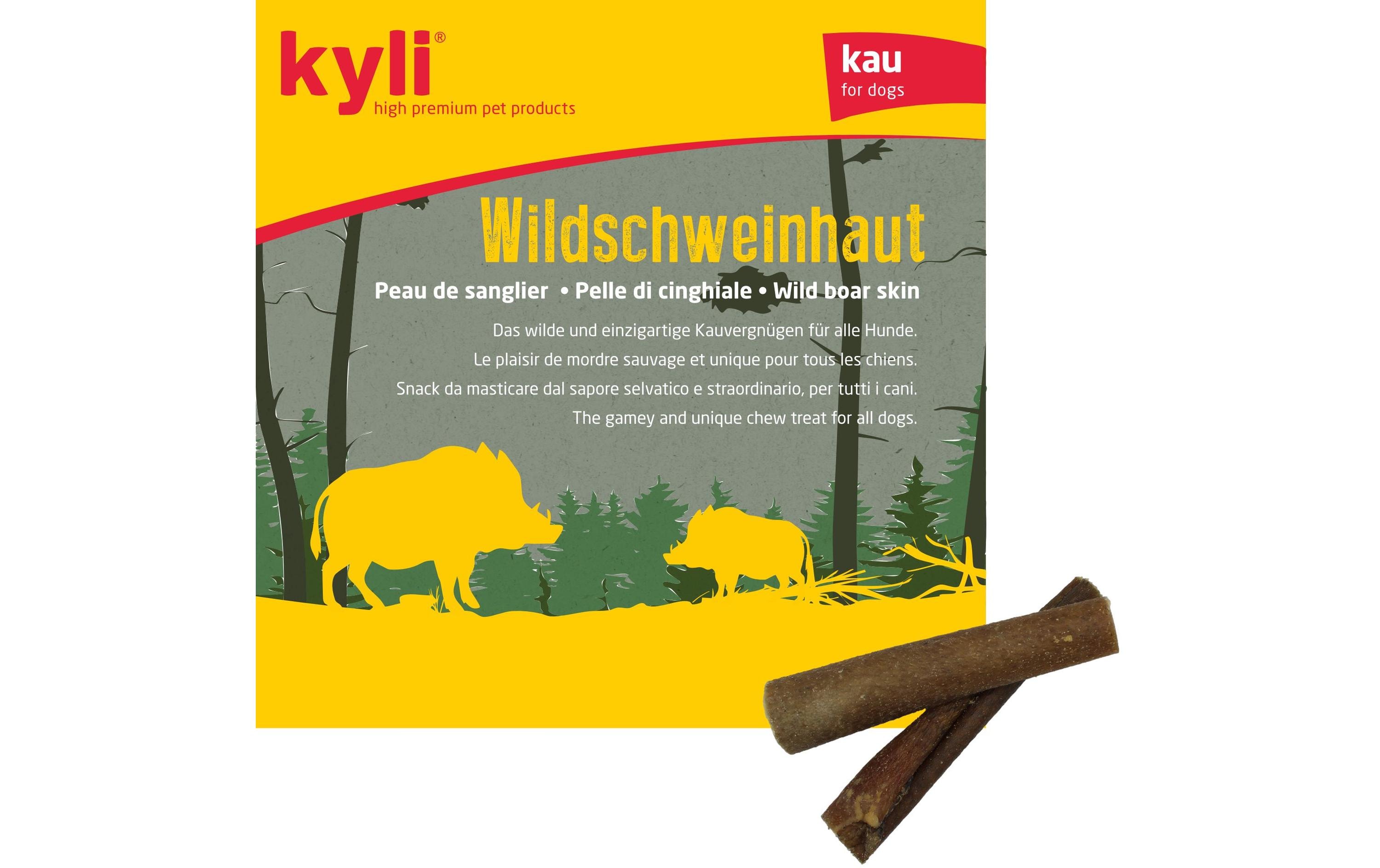 Kausnack Wildschweinhaut 15 cm, 250 gErgänzungsfuttermittel für Hunde