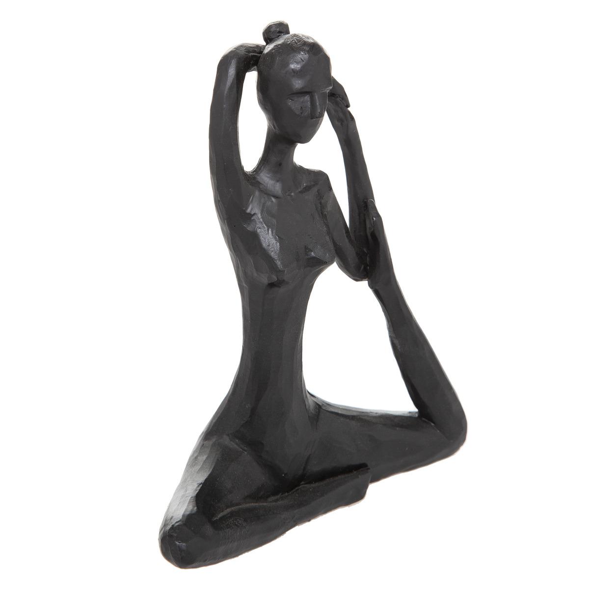 STATUE YOGA RESINE LINA H.22CM