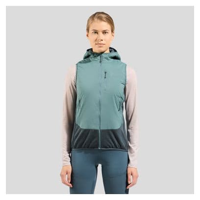 Gilet Hybride Femme Odlo Ascent Vert/Gris